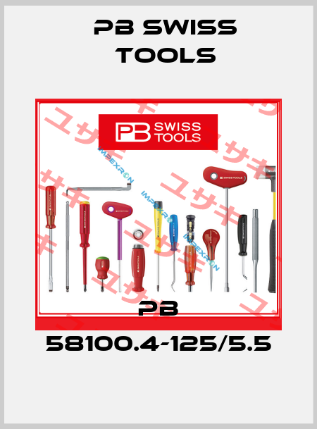 PB 58100.4-125/5.5 PB Swiss Tools