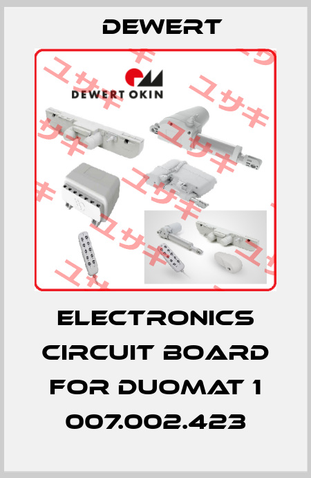 electronics circuit board for Duomat 1 007.002.423 DEWERT