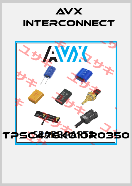 TPSC476K010R0350  AVX INTERCONNECT