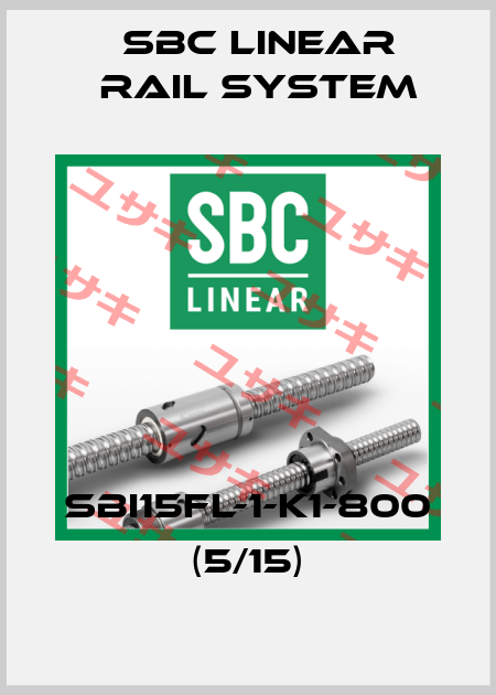 SBI15FL-1-K1-800 (5/15) SBC Linear Rail System