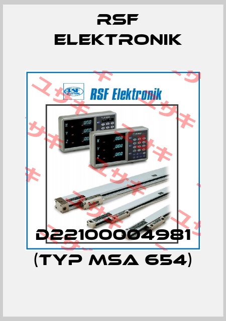 D22100004981 (Typ MSA 654) Rsf Elektronik