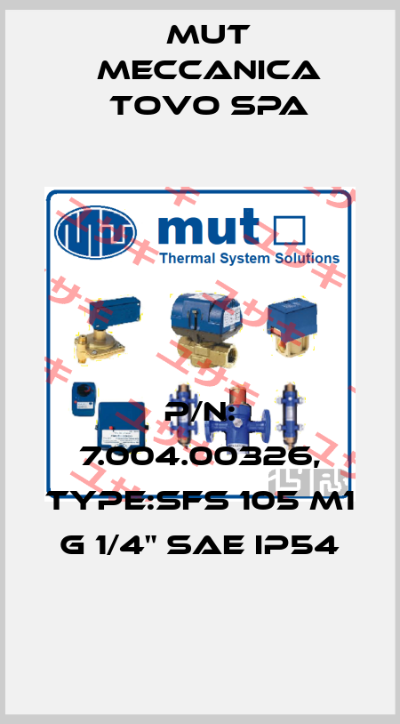 P/N: 7.004.00326, Type:SFS 105 M1 G 1/4" SAE IP54 Mut Meccanica Tovo SpA