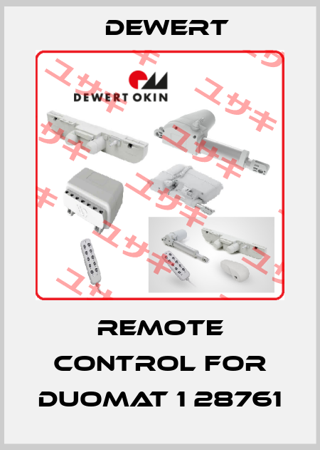remote control for Duomat 1 28761 DEWERT