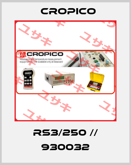 RS3/250 // 930032 Cropico