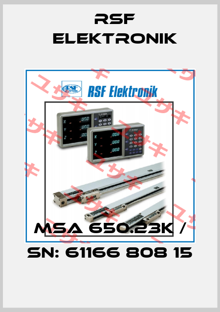 MSA 650.23K / Sn: 61166 808 15 Rsf Elektronik