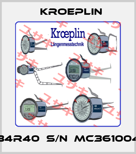 B4R40　S/N：MC361004 Kroeplin