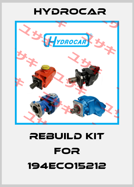 Rebuild kit for 194ECO15212 Hydrocar