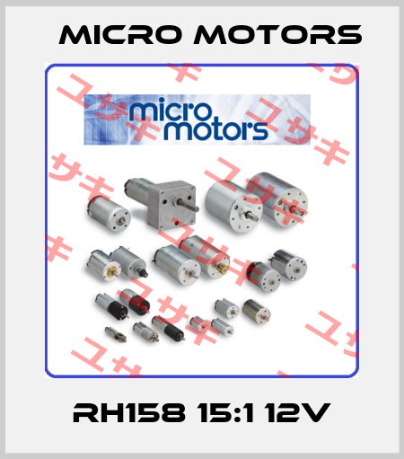 RH158 15:1 12V Micro Motors