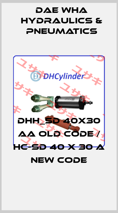 DHH_SD 40x30 AA old code / HC-SD 40 X 30 A new code Dae Wha Hydraulics & Pneumatics