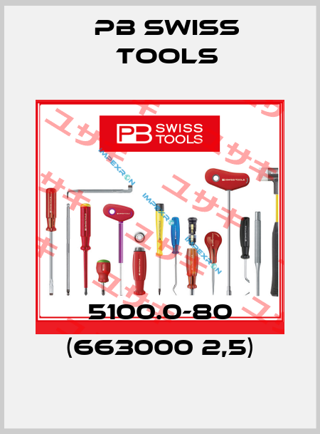 5100.0-80 (663000 2,5) PB Swiss Tools