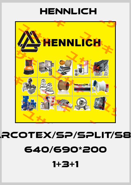 CARCOTEX/SP/SPLIT/S800 640/690*200 1+3+1 Hennlich