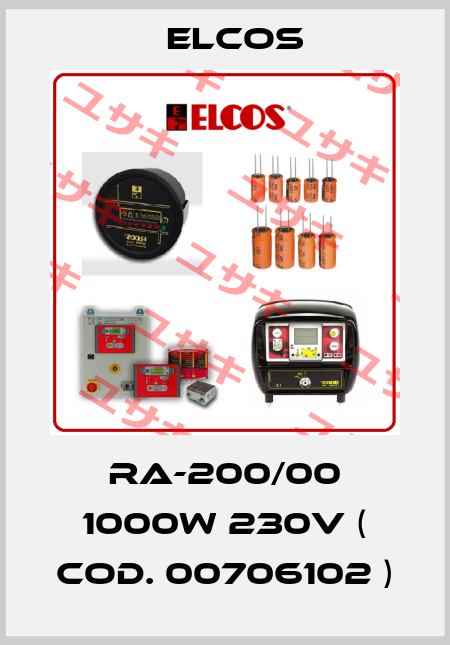 RA-200/00 1000W 230V ( cod. 00706102 ) Elcos