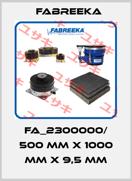 FA_2300000/ 500 mm x 1000 mm x 9,5 mm Fabreeka