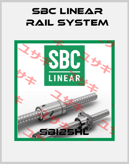 SBI25HL SBC Linear Rail System