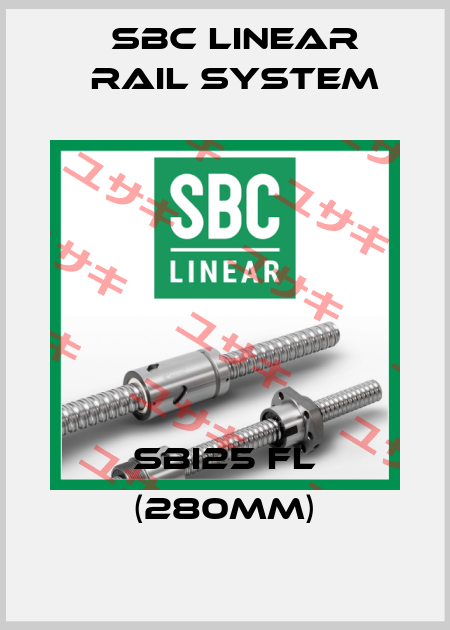 SBI25 FL (280mm) SBC Linear Rail System