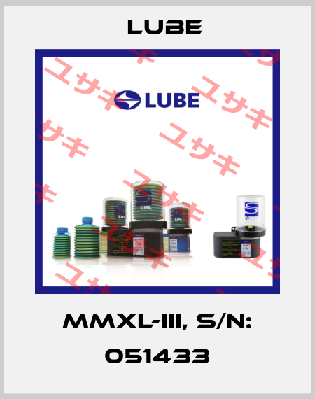 MMXL-III, S/N: 051433 Lube