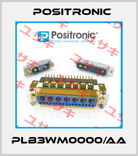 PLB3WM0000/AA Positronic