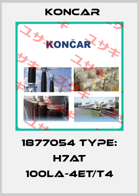 1877054 Type: H7AT 100LA-4ET/T4 Koncar