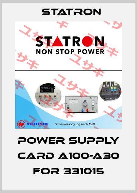 Power Supply Card A100-A30 for 331015 Statron