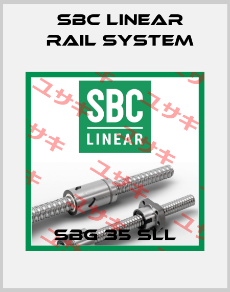 SBG 35 SLL SBC Linear Rail System