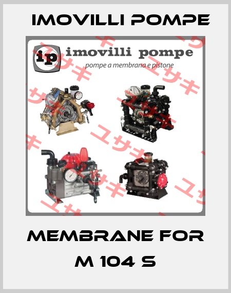 Membrane for M 104 S Imovilli pompe