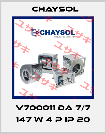 V700011 DA 7/7 147 W 4 P IP 20 Chaysol