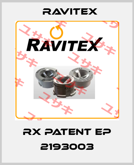 RX PATENT EP 2193003 Ravitex