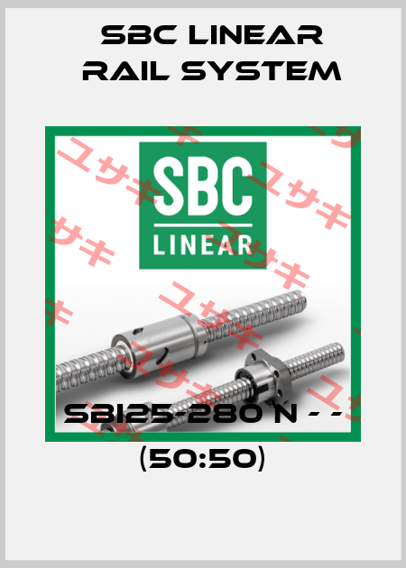 SBI25-280 N - - (50:50) SBC Linear Rail System