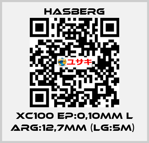 XC100 EP:0,10MM L ARG:12,7MM (LG:5M)  Hasberg
