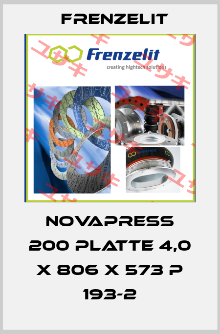 novapress 200 Platte 4,0 x 806 x 573 P 193-2 Frenzelit
