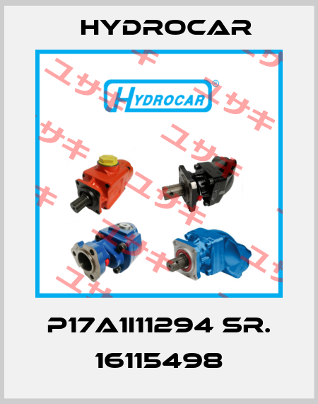 P17A1I11294 Sr. 16115498 Hydrocar