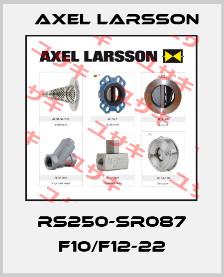 RS250-SR087 F10/F12-22 AXEL LARSSON