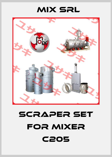 Scraper set for mixer C205 MIX Srl
