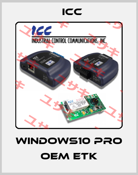 Windows10 Pro OEM ETK icc