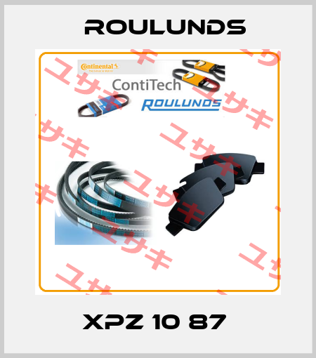 XPZ 10 87  Roulunds