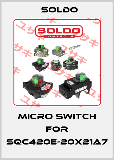 Micro switch for SQC420E-20X21A7 Soldo