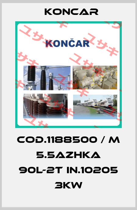 Cod.1188500 / M 5.5AZHKA 90L-2T IN.10205 3KW Koncar