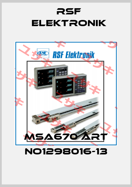 MSA670 art no1298016-13 Rsf Elektronik