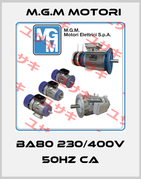 BA80 230/400V 50Hz CA M.G.M MOTORI