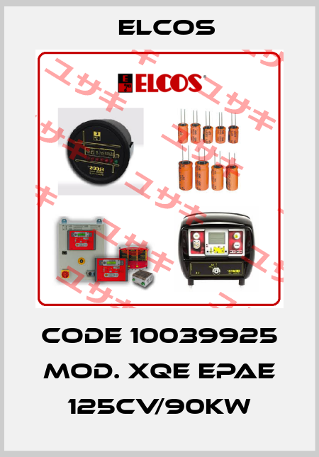 Code 10039925 Mod. XQE EPAE 125CV/90KW Elcos