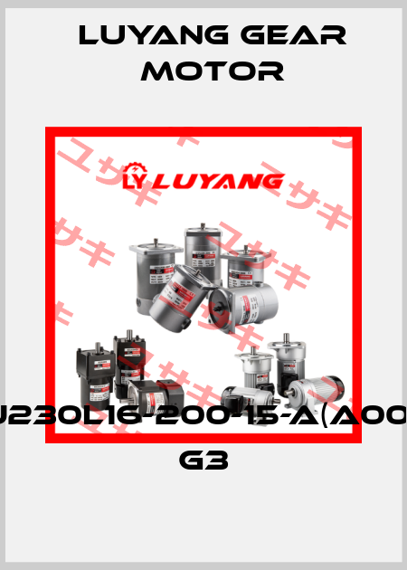 UJ230L16-200-15-A(A002) G3 Luyang Gear Motor