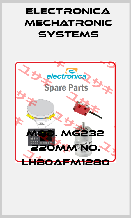 Mod. MG232 220mm No. LHB0AFM1280 Electronica Mechatronic Systems