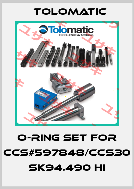 O-ring set for CCS#597848/CCS30 SK94.490 HI Tolomatic