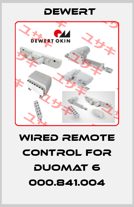 Wired remote control for Duomat 6 000.841.004 DEWERT