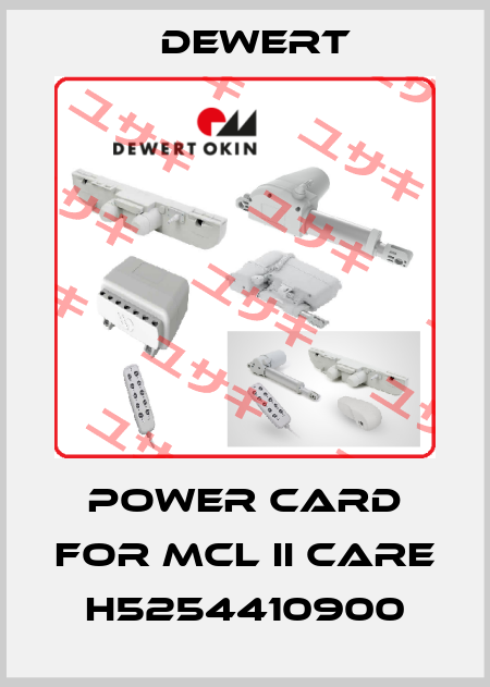 power card for MCL II CARE H5254410900 DEWERT
