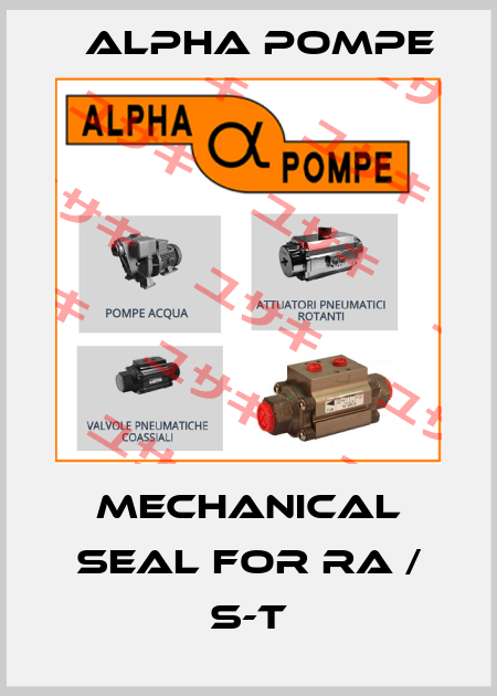mechanical seal for RA / S-T Alpha Pompe