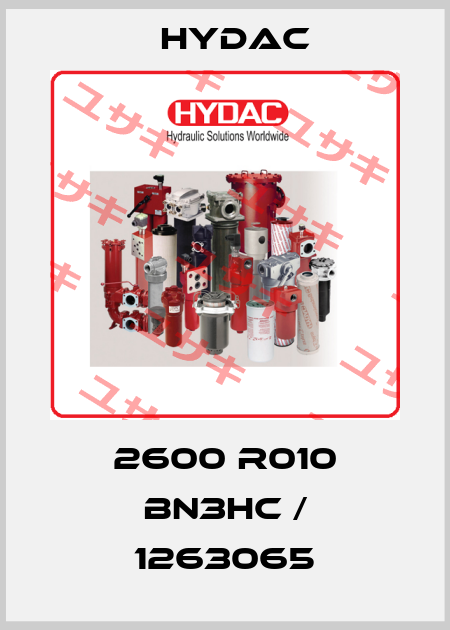2600 R010 BN3HC / 1263065 Hydac