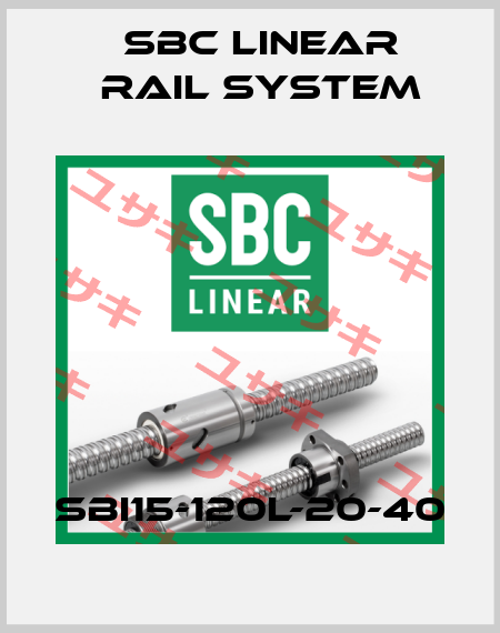 SBI15-120L-20-40 SBC Linear Rail System
