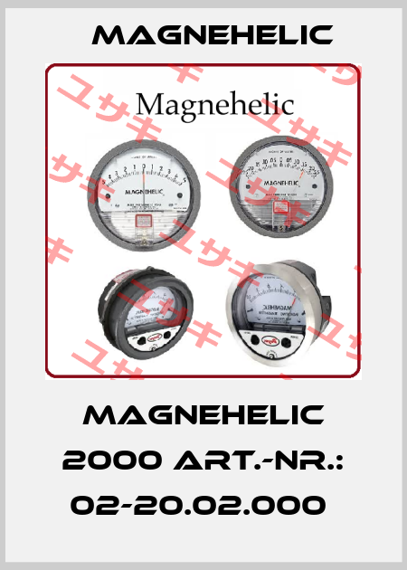 MAGNEHELIC 2000 Art.-Nr.: 02-20.02.000  Magnehelic