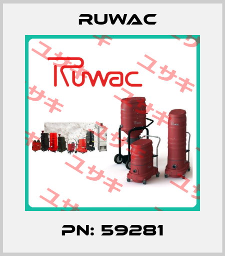 PN: 59281 Ruwac